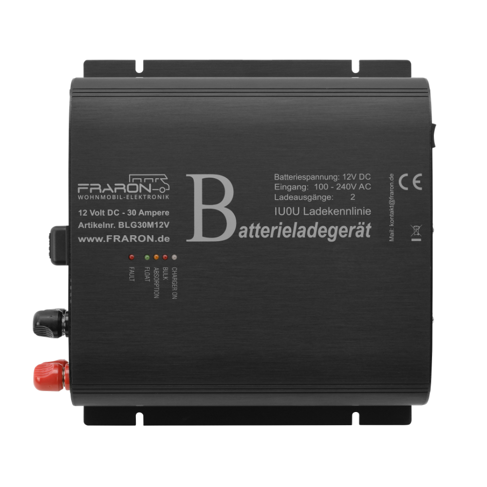 IUoU Batterieladegerät 12V / 15A, Blue Power, IP65 mit DC-Kabelsatz, Smart  Version mit Bluetooth
