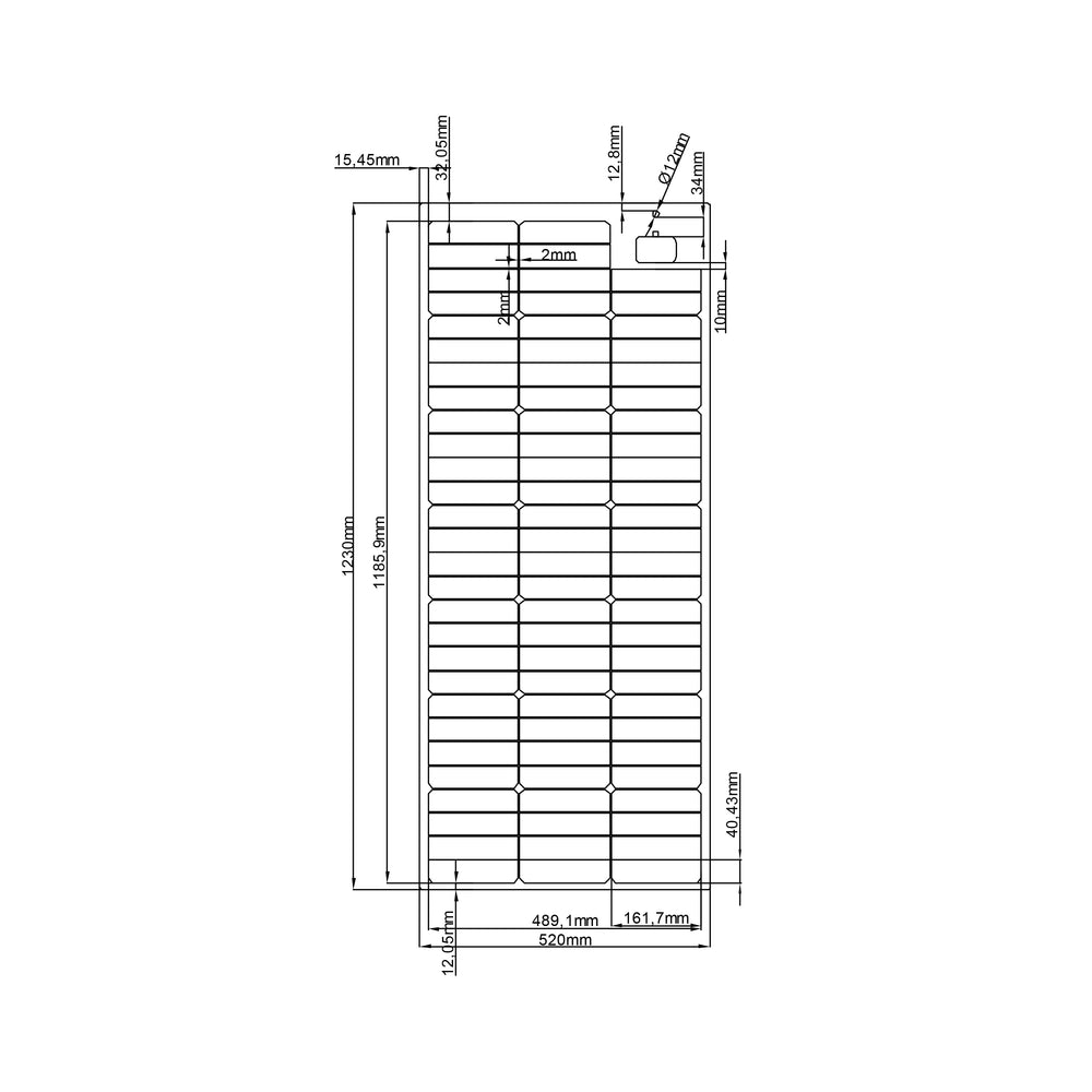 WATTSTUNDE® SOLA Flex Daylight 125 Wp HV – Bild 9